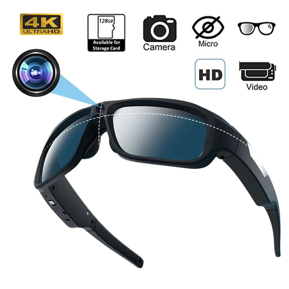 Cycling Glasses - 4K HD Smart Glasses Camera Mini