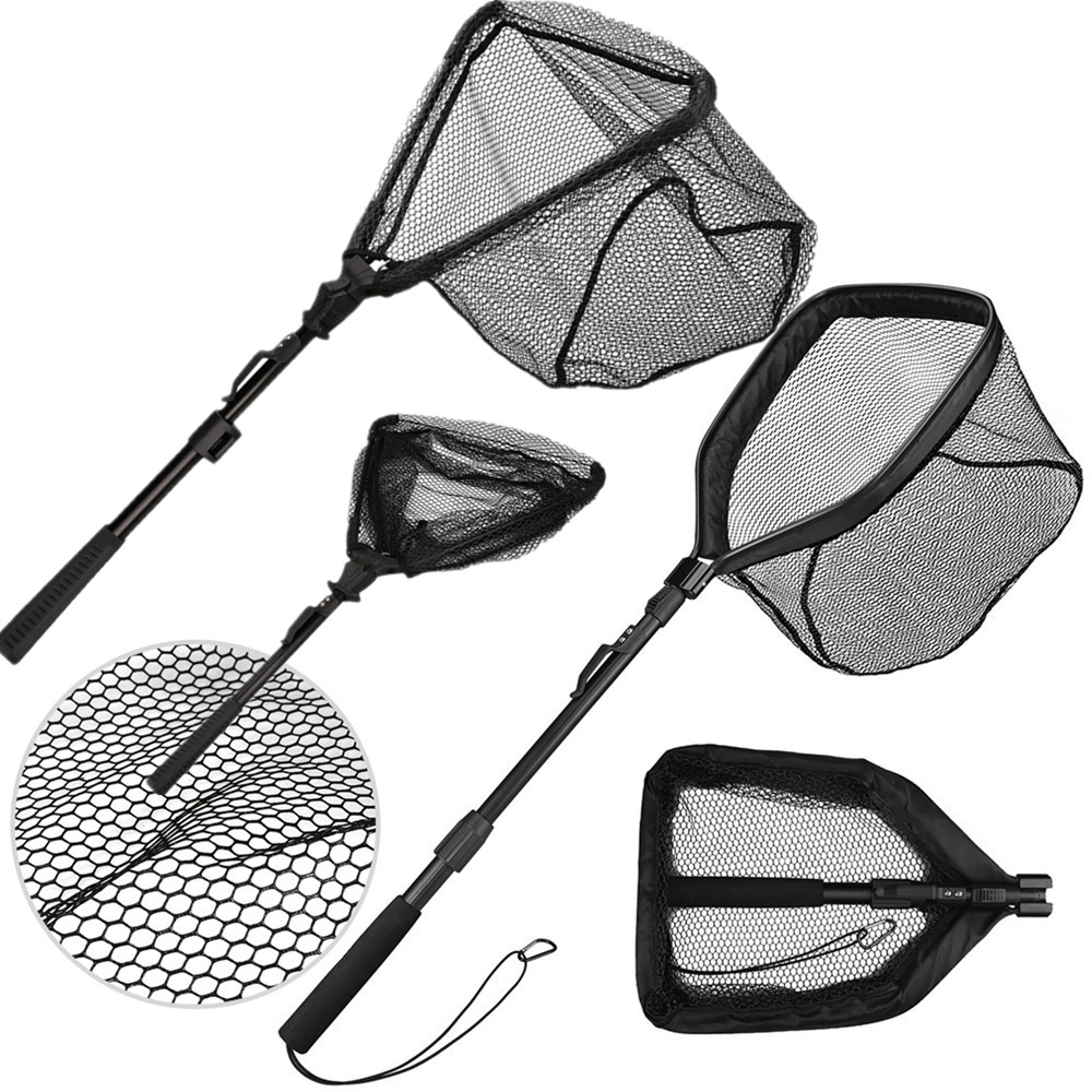 Cycling Landing Gear - Folding Fishing Landing Net with Aluminum