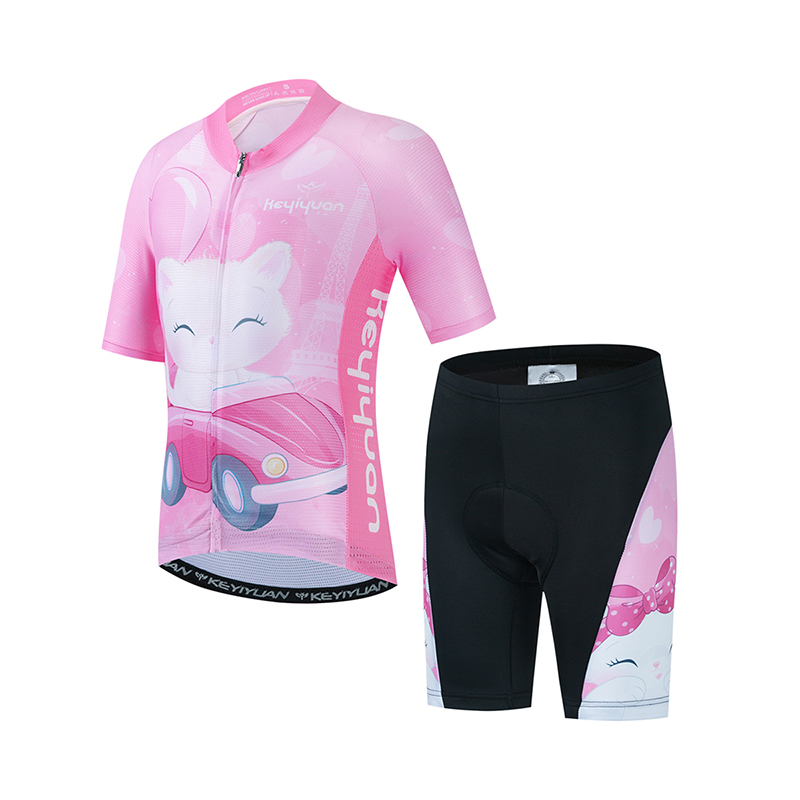 Cycling Protective Gear Kids - KEYIYUAN Kids Road Cycling Jersey Set
