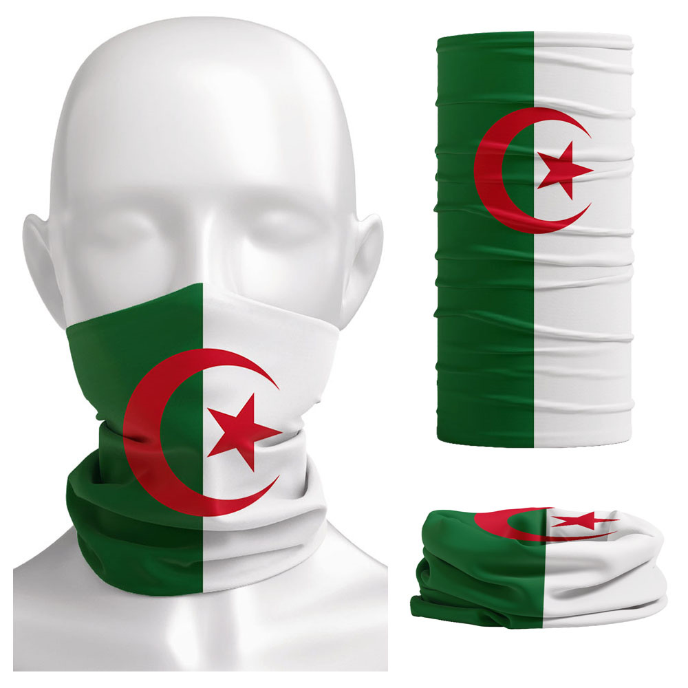 Cycling Gear - Algeria Flag Printed Bandana Headwear Riding