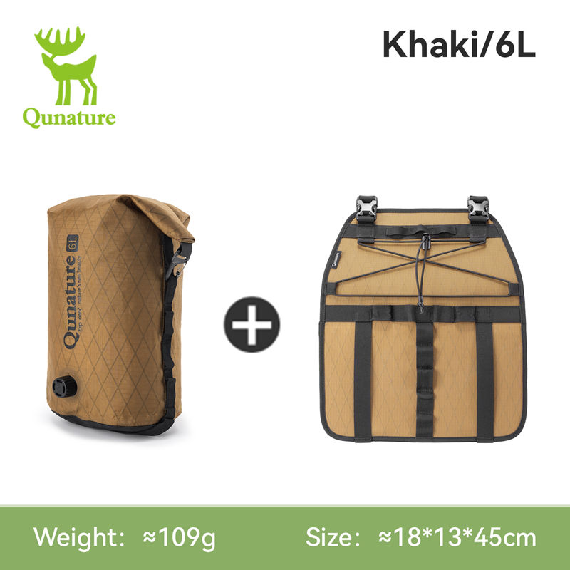 Cycling Gear Travel Bag - Qunature 6/12L Bikepacking Bag Fully Waterproof