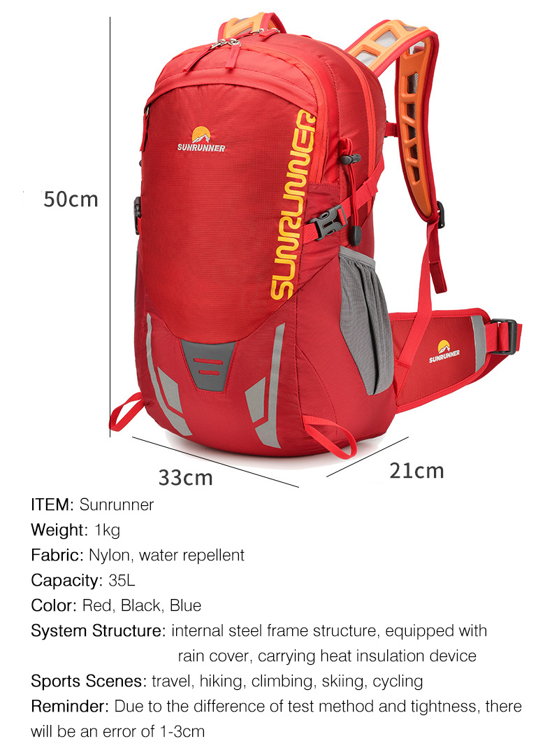 35L Hiking Backpack Bag Large  - Cycling Gear Travel Bag 评论和价格