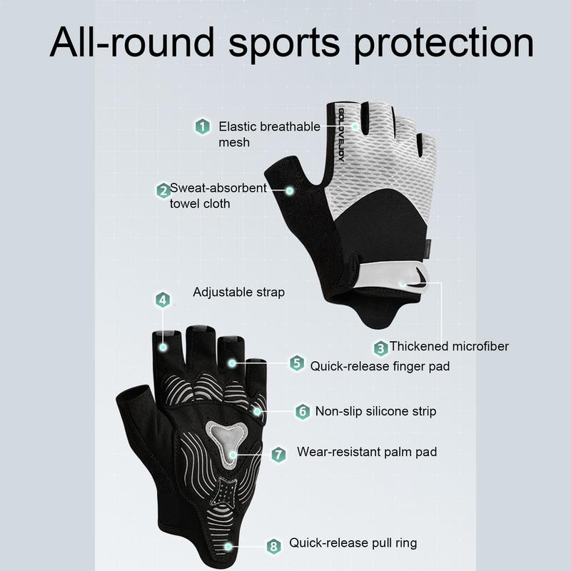 Biking Gloves Half Finger Ridi - Cycling Hand Gear 评论和价格