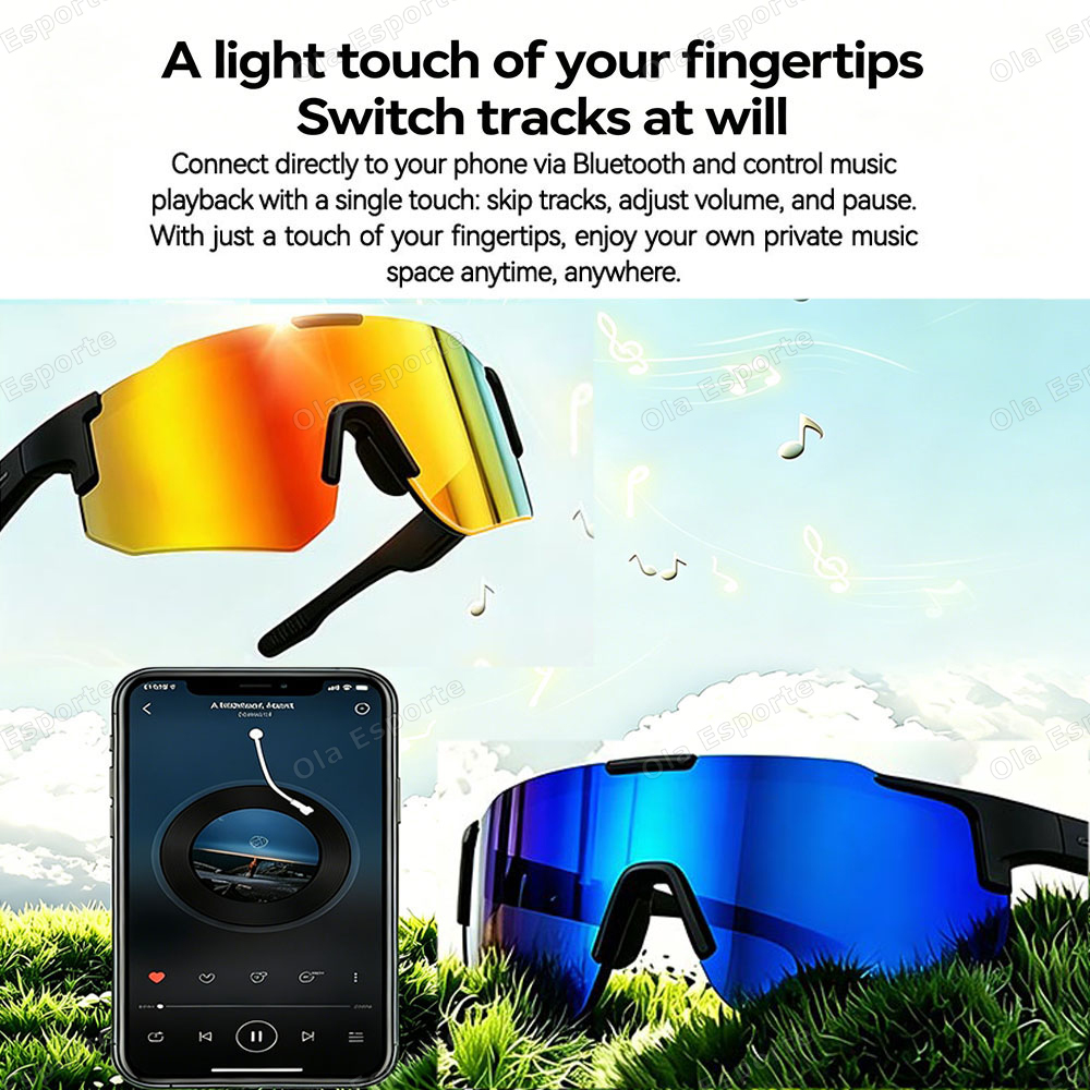 Cycling Smart Glasses HD Bluet - Cycling Glasses 评论和价格