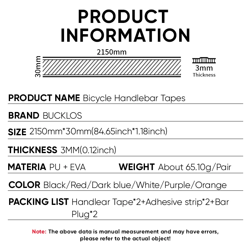 BUCKLOS Road Bike Handlebar Ta - Bike Handlebar Tape 评论和价格