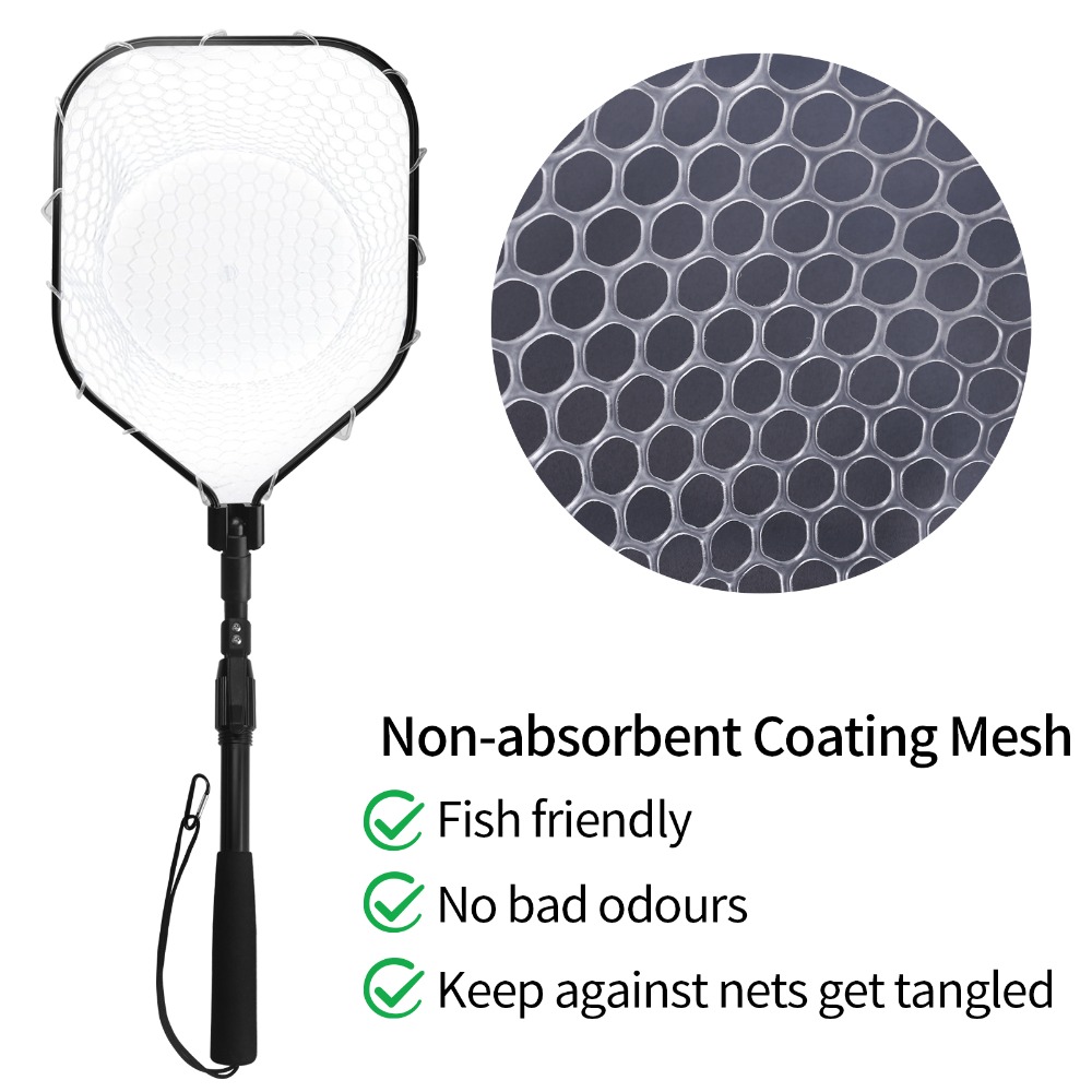 Fly Fishing Landing Net Soft R - Cycling Landing Gear 评论和价格