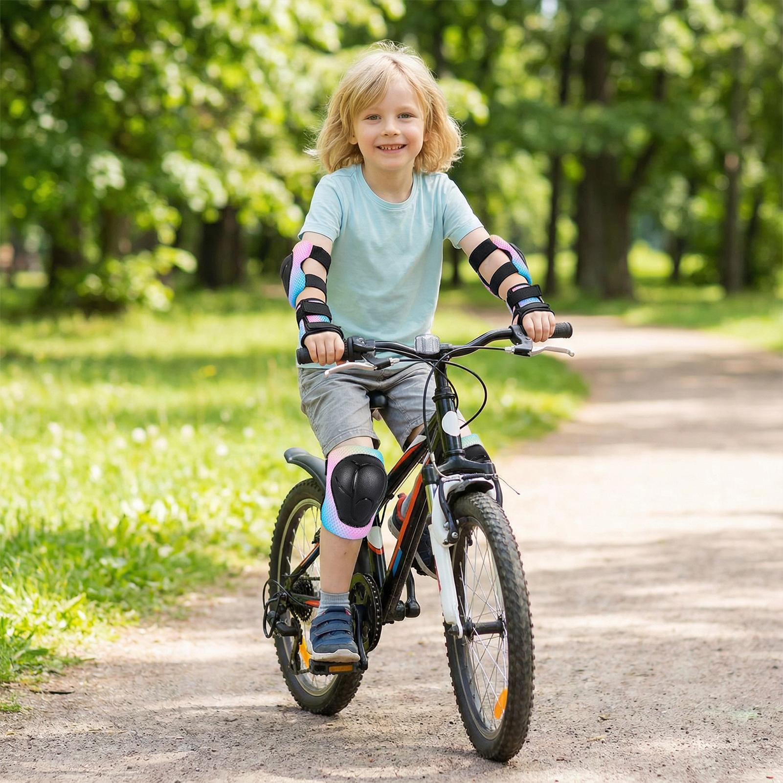 Kids Knee And Elbow Pads Shock - Cycling Gear Girls 评论和价格
