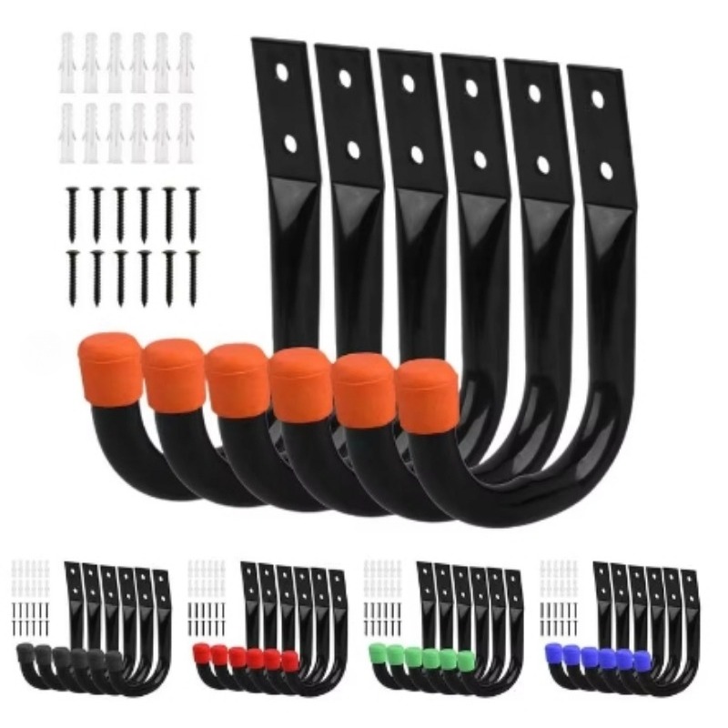 6PCS/Set Bike Wall Mount Hooks - Cycling Gear Wall Storage 评论和价格