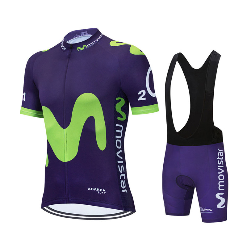 New Summer Movistar Team Cycli - Cycling Gear Waterproof 评论和价格