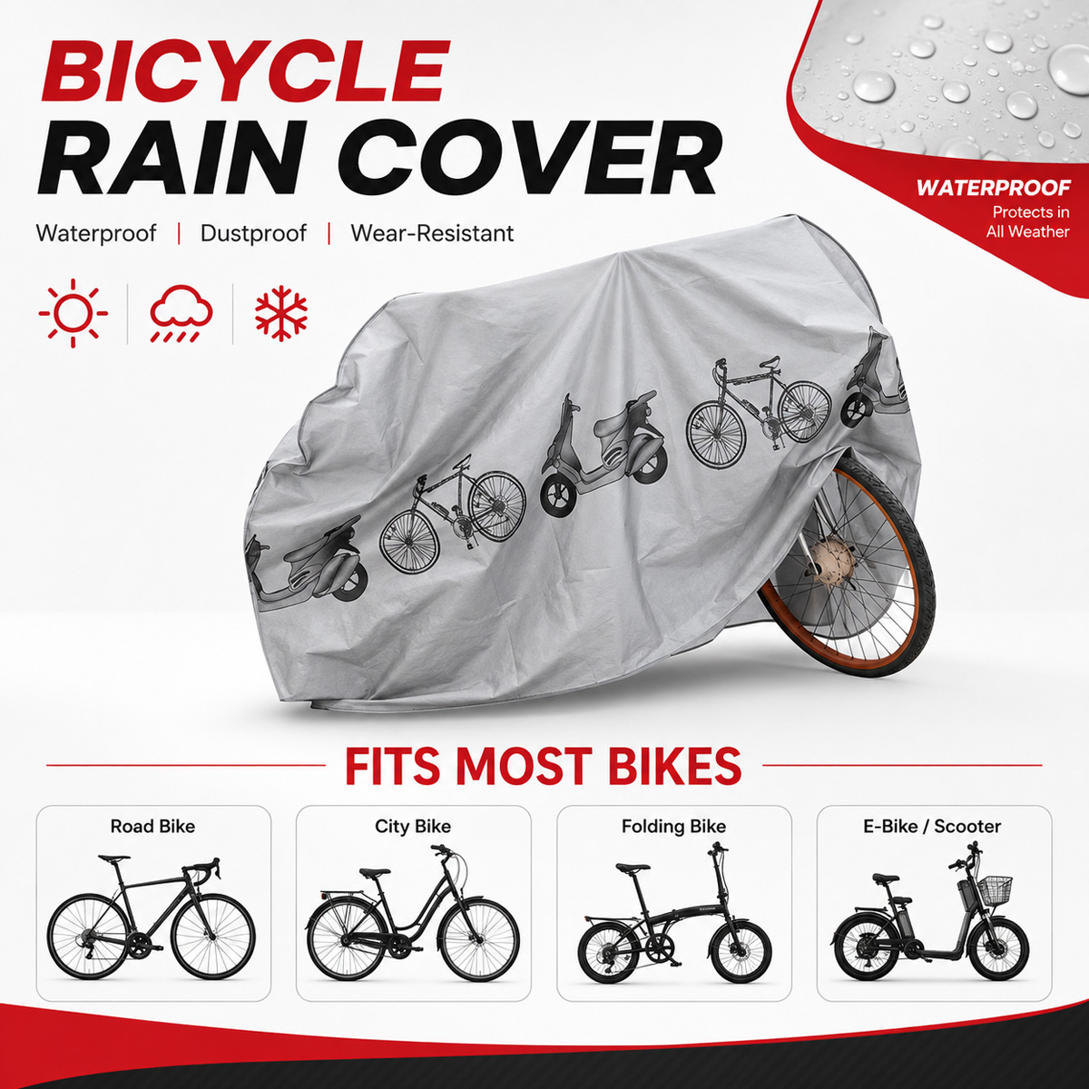 PINMOAP Universal Bicycle Rain - Cycling Gear Travel Bag 评论和价格
