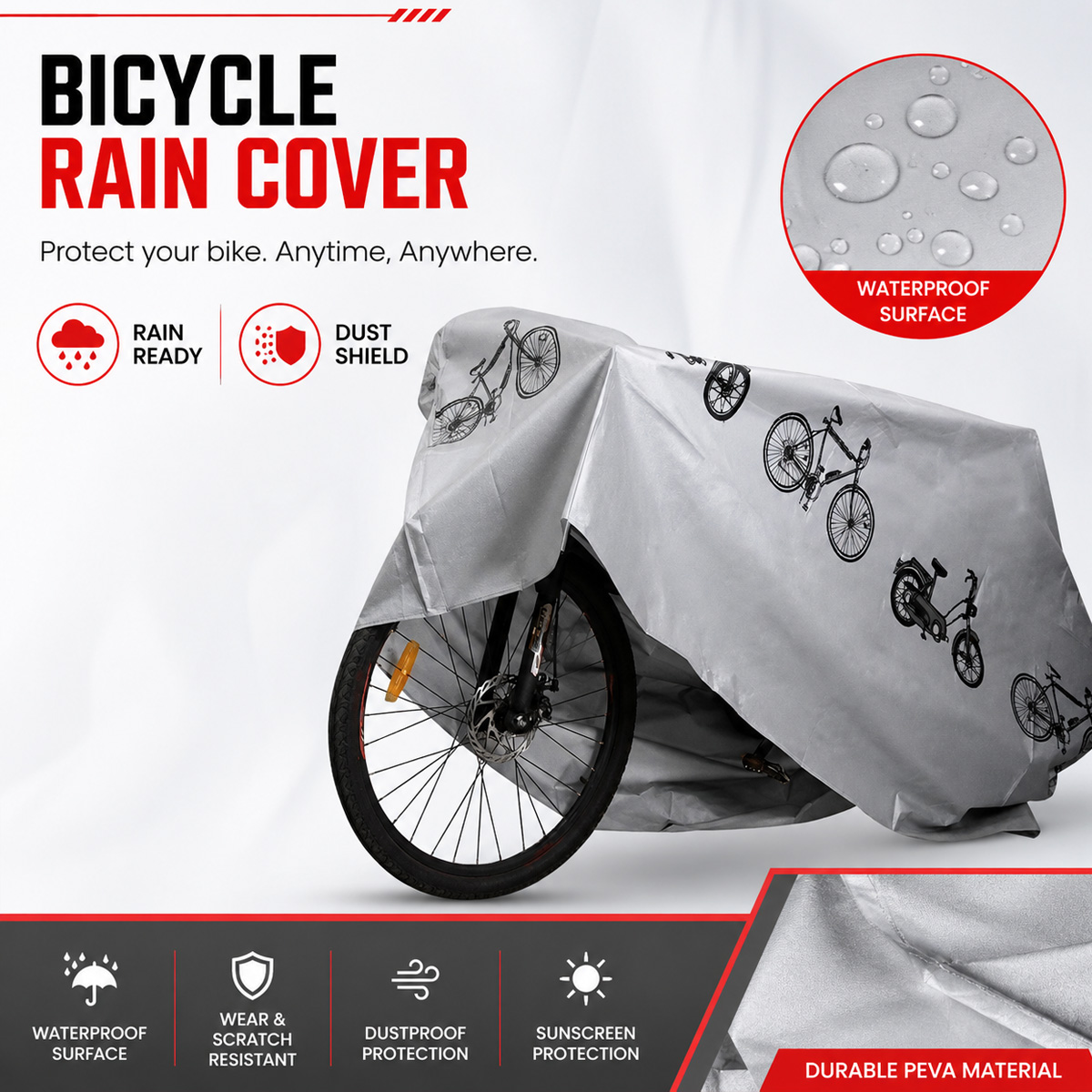 PINMOAP Universal Bicycle Rain - Cycling Gear Travel Bag 评论和价格