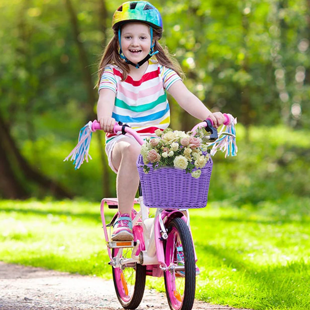 Bicycle Basket Rattan Hand-Wov - Cycling Gear Travel Bag 评论和价格