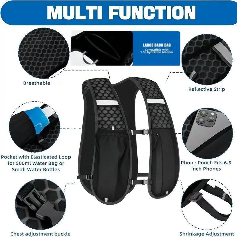 Unisex Running Vest Water-Resi - Cycling Backpack 评论和价格