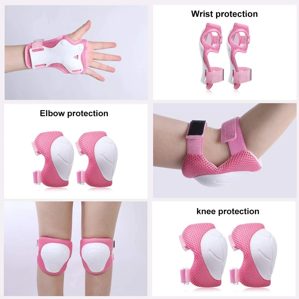 GOMOREON 6Pcs/Set Kids Knee Pa - Cycling Protective Gear Kids 评论和价格