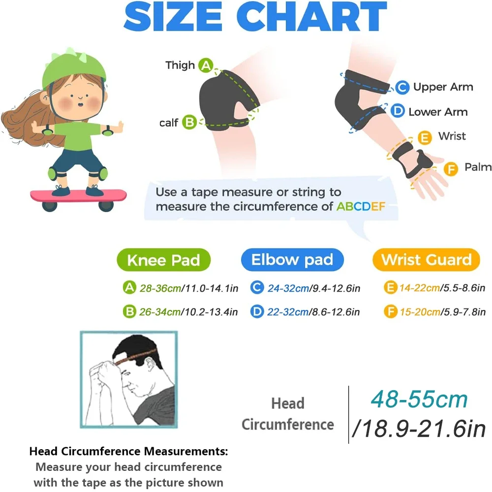 Kids Bike Helmet Knee Elbow Wr - Cycling Protective Gear Kids 评论和价格