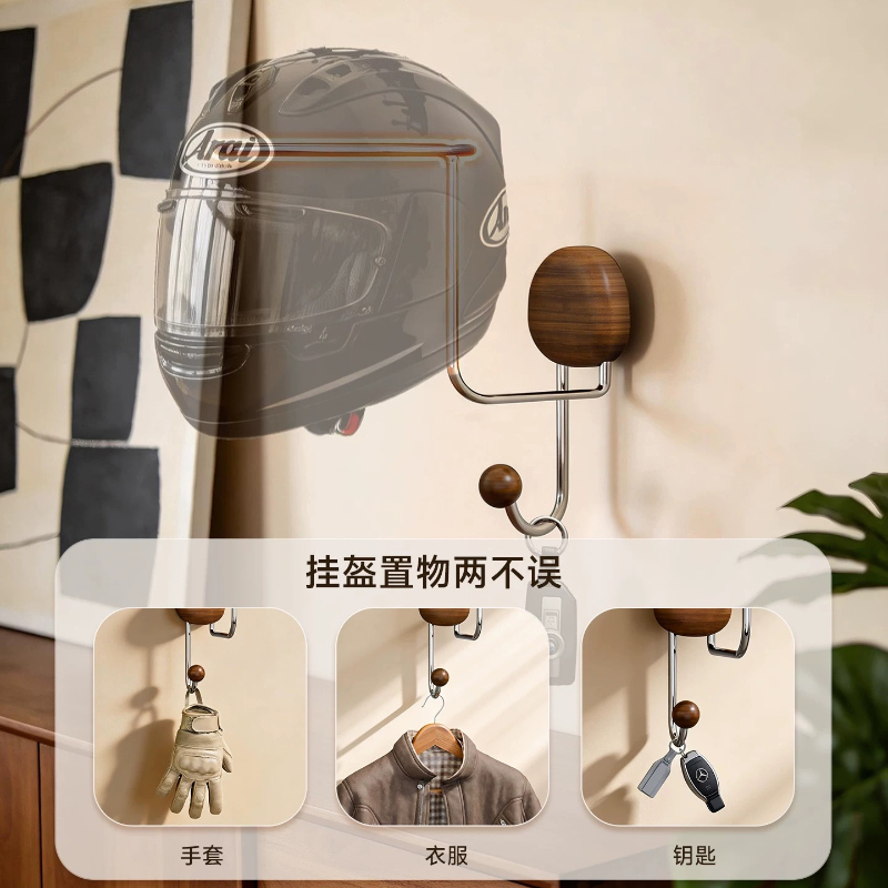 Wall Mount Helmet Storage Rack - Cycling Gear Wall Storage 评论和价格