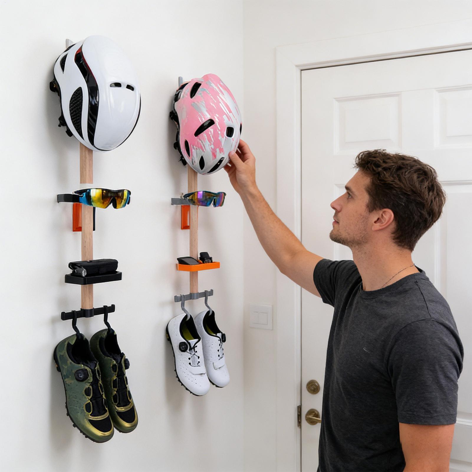 Vertical Cycling Gear Organize - Cycling Gear Wall Storage 评论和价格