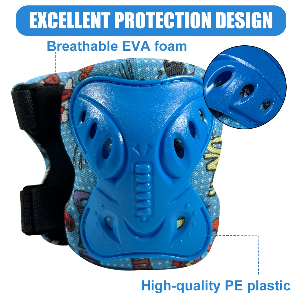 6Pcs Kids 3-12 Years Knee Elbo - Cycling Protective Gear Kids 评论和价格
