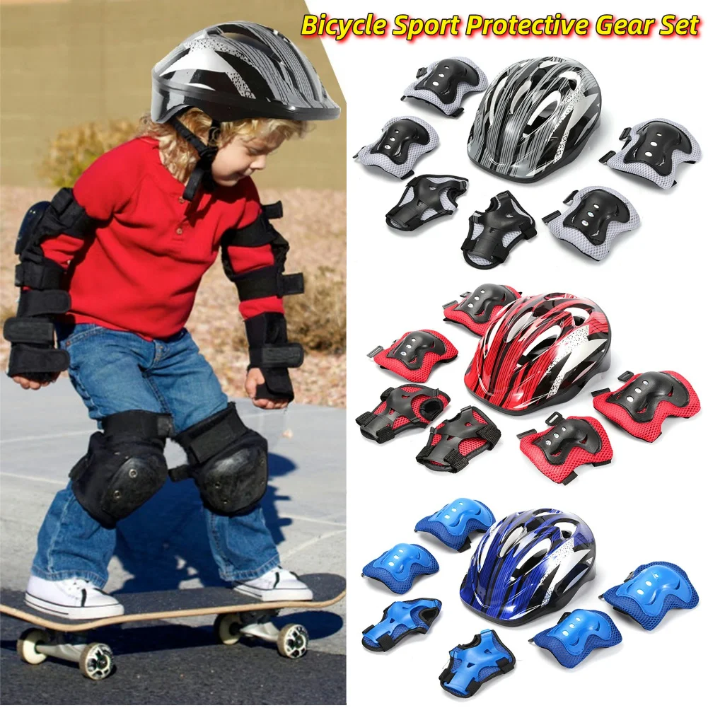 7Pcs Bicycle Sport Protective  - Cycling Protective Gear Kids 评论和价格