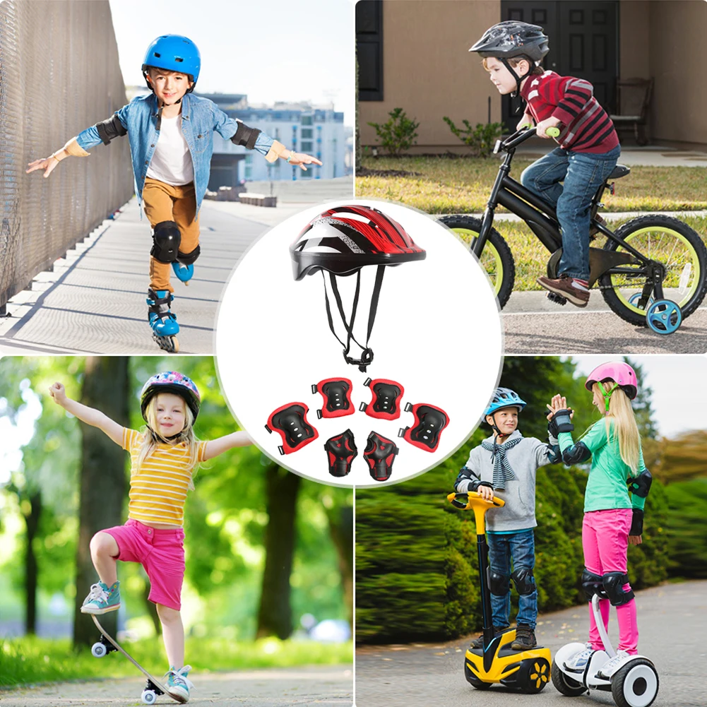 7Pcs Bicycle Sport Protective  - Cycling Protective Gear Kids 评论和价格