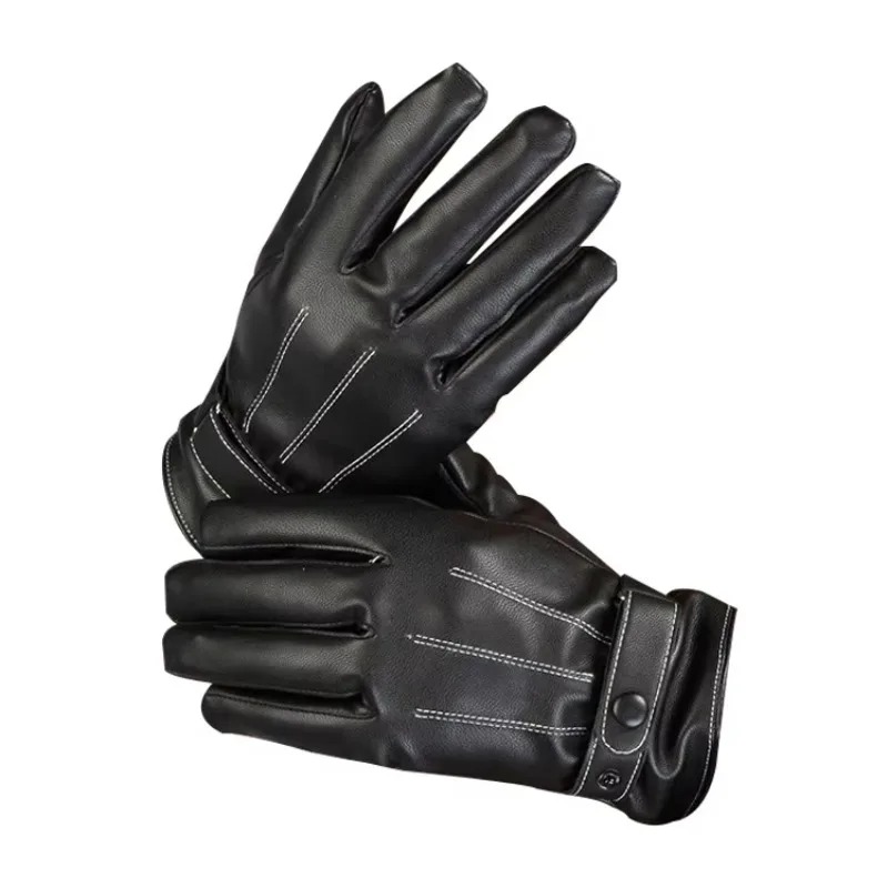Men's Gloves PU Leather Plush  - Cycling Hand Gear 评论和价格