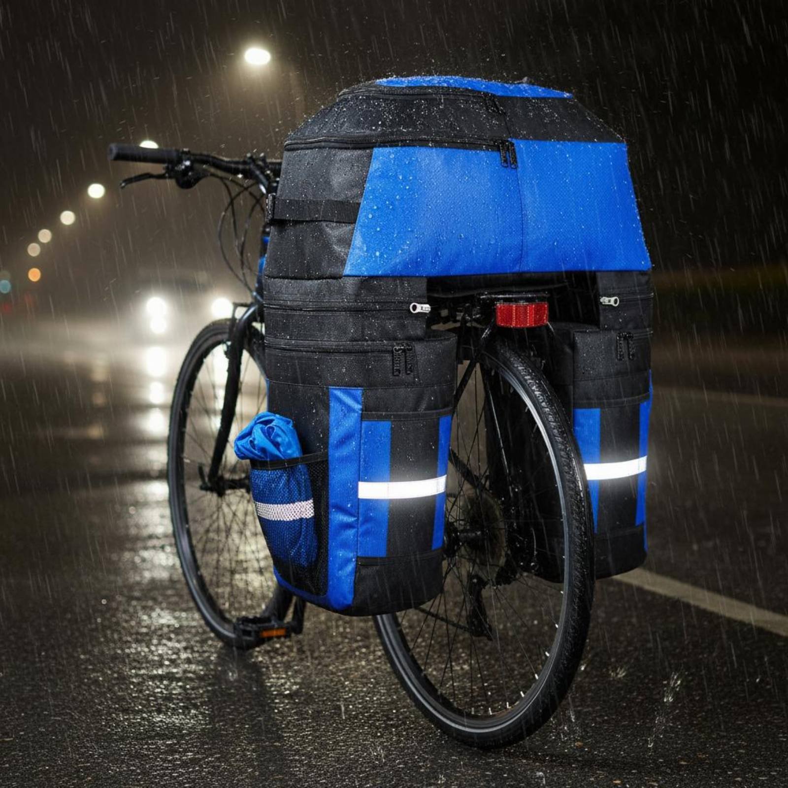 Rear Rack Pannier Bag Rain Cov - Cycling Gear Weather 评论和价格