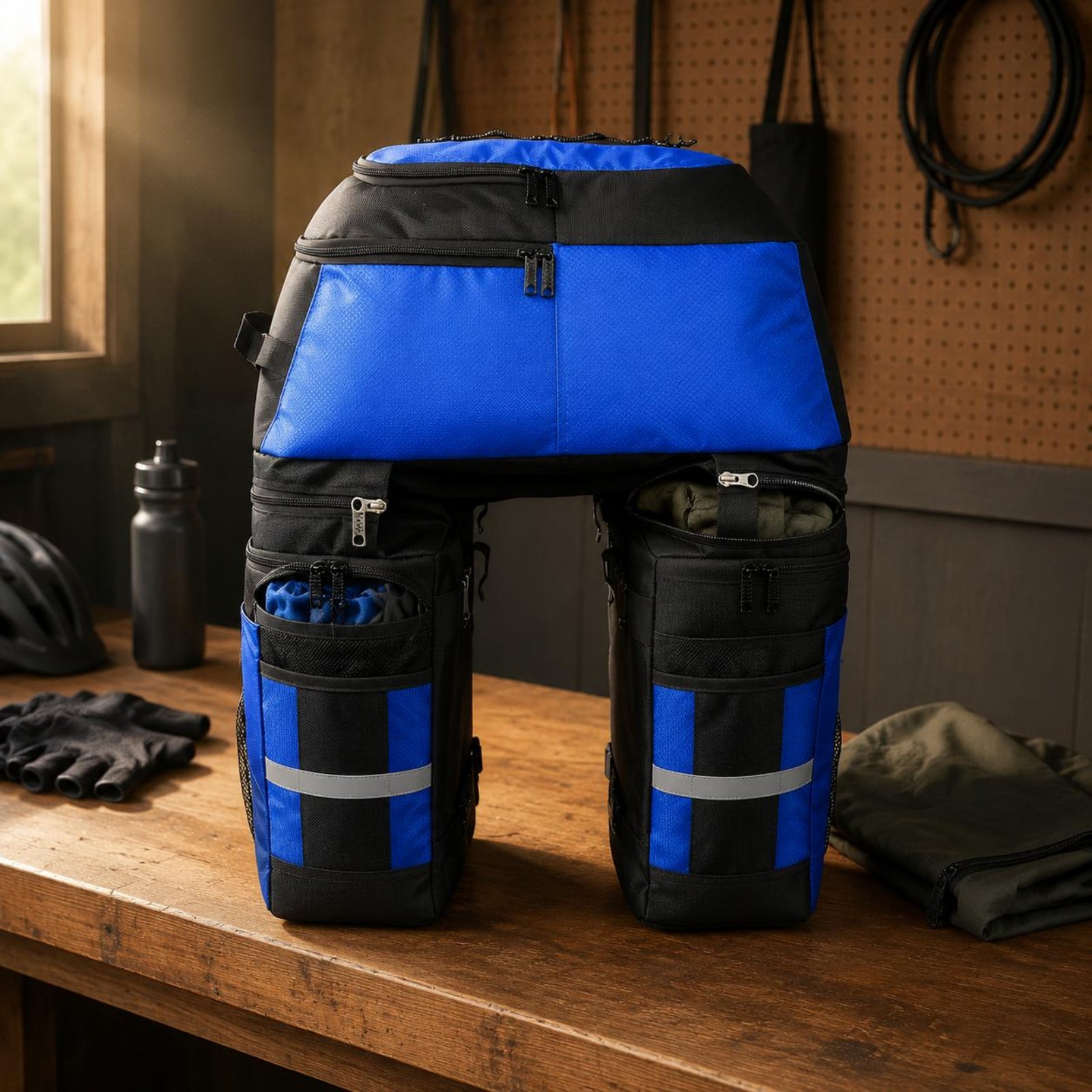 Rear Rack Pannier Bag Rain Cov - Cycling Gear Weather 评论和价格