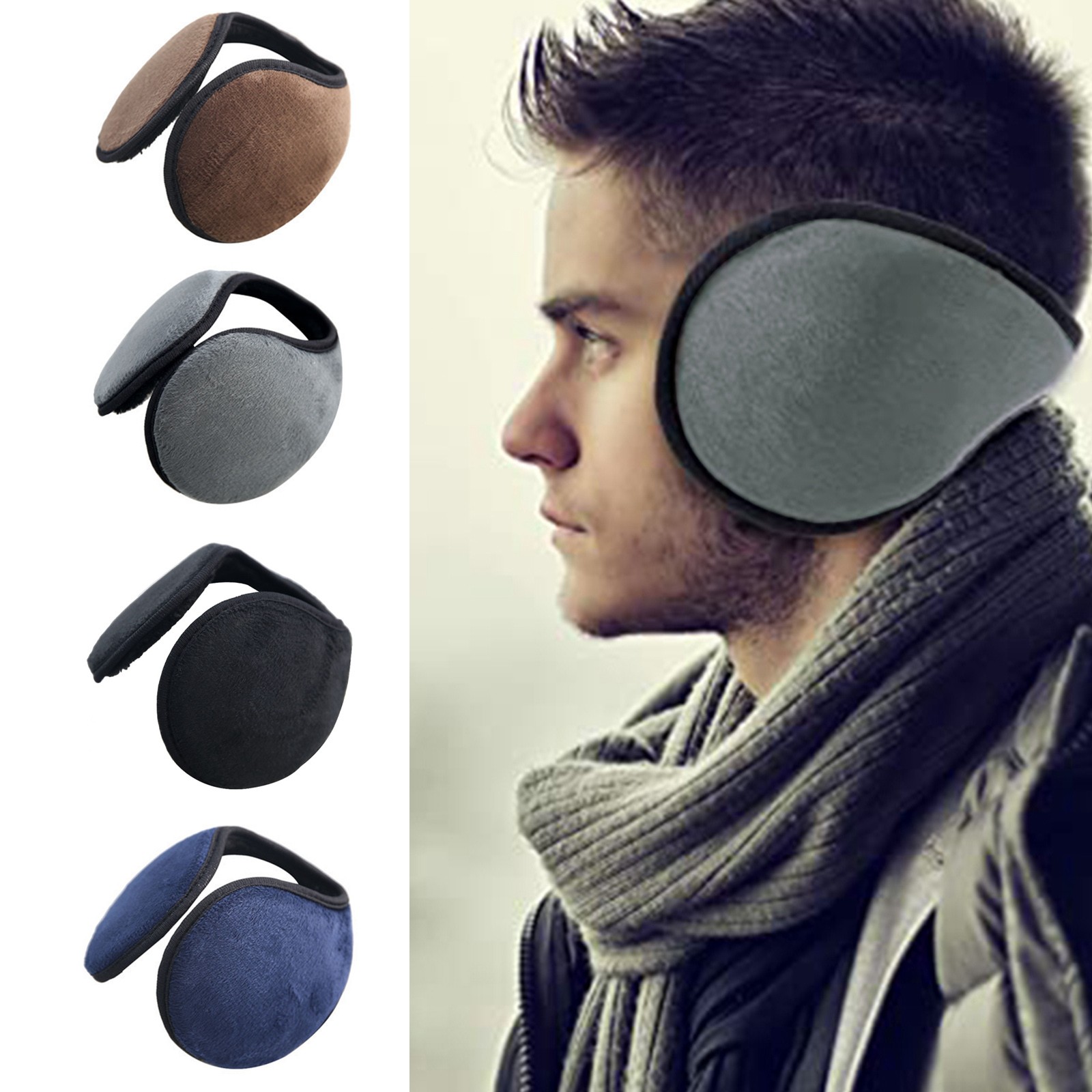 Winter Ear Muffs Warm Fleece F - Cycling Gear Weather 评论和价格