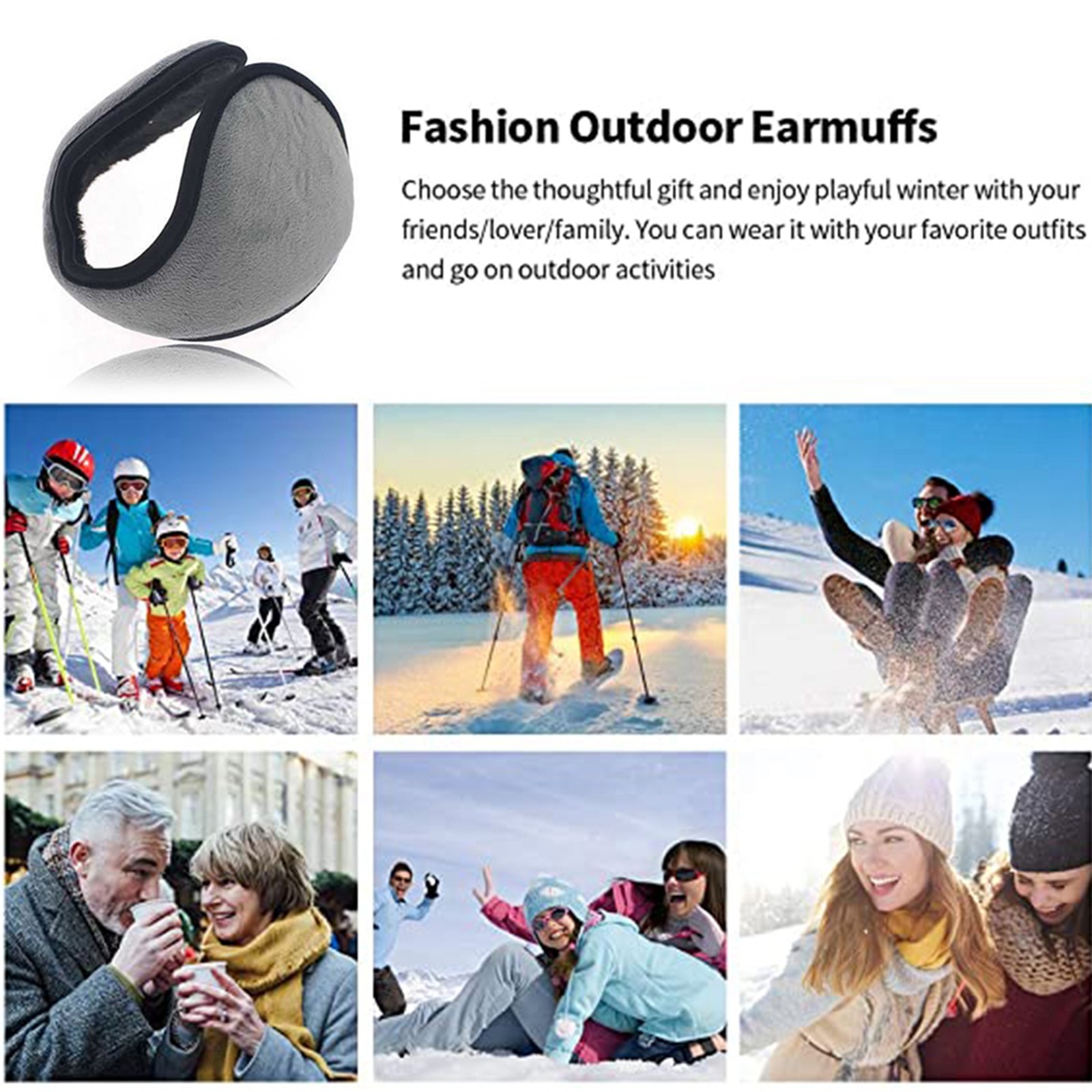Winter Ear Muffs Warm Fleece F - Cycling Gear Weather 评论和价格